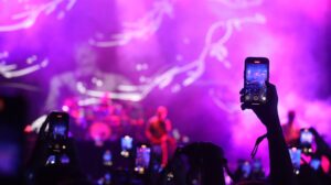Contenus événement musical avec photos teasers et moments de concert